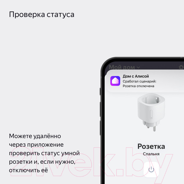 Изображение товара Умная розетка Яндекс YNDX-00540 (черный)