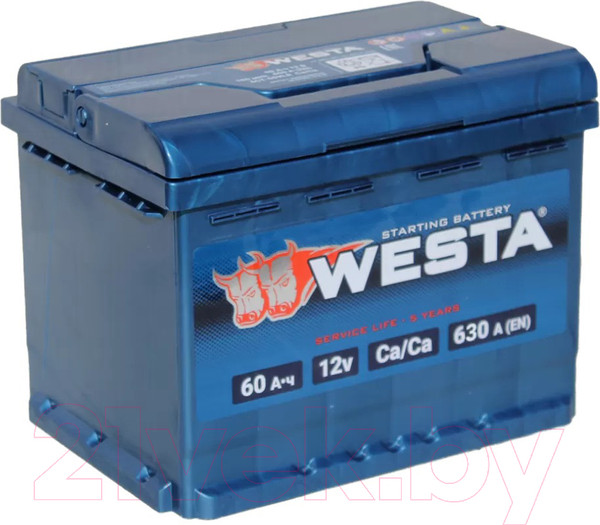Изображение товара Автомобильный аккумулятор Westa 6СТ-60 VLR Euro низкий Пн00021 (60 А/ч)