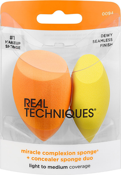 Изображение товара Набор спонжей для макияжа Real Techniques Miracle Complexion Sponge + Concealer Sponge Duo (2шт)