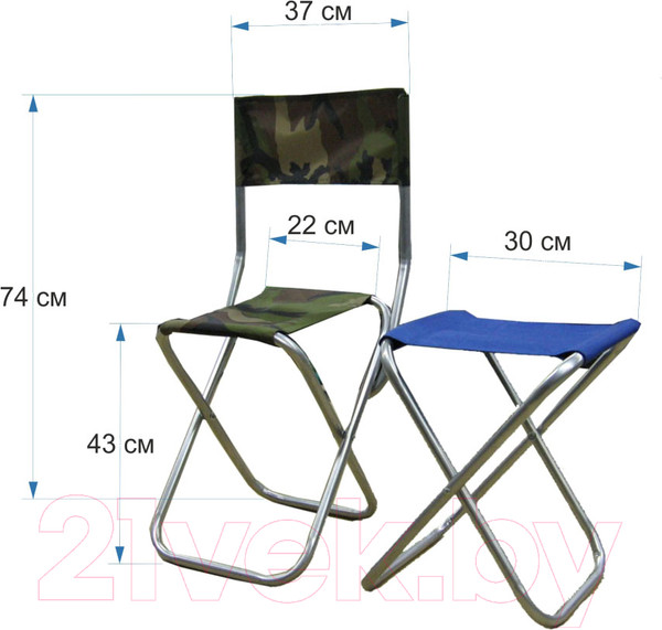 Изображение товара Табурет складной Митек 00-00001327 