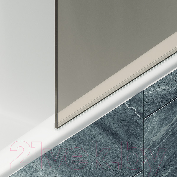 Изображение товара Стеклянная шторка для ванны MaybahGlass MGV-66-3ш (бронзовое стекло/золотой)
