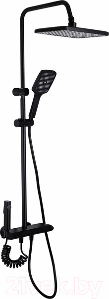 Изображение товара Душевая система Ekko E2509-7 (черный матовый)