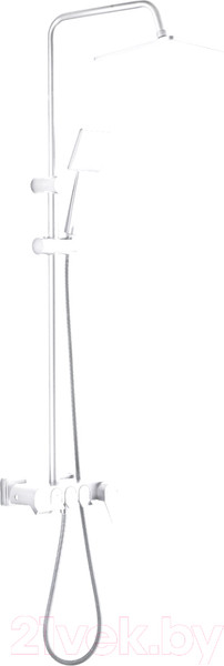 Изображение товара Душевая система со смесителем Ekko E2506-8 (белый матовый)