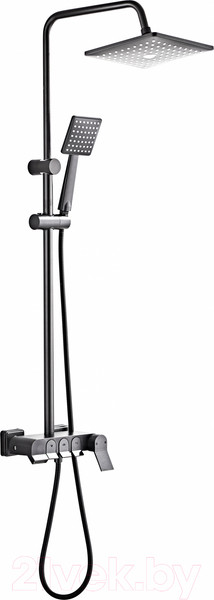 Изображение товара Душевая система со смесителем Ekko E2506-21 (темно-серый)