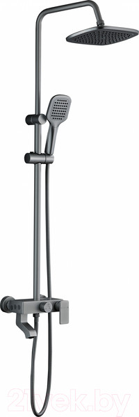 Изображение товара Душевая система со смесителем Ekko E2507-21 (темно-серый)