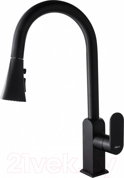 Изображение товара Смеситель Ekko E6003-7 (черный матовый)