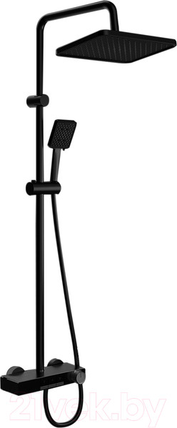 Изображение товара Душевая система со смесителем Ekko E2504-7 (черный матовый)