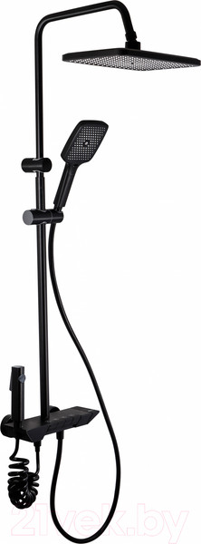 Изображение товара Душевая система Ekko E2601-7 (черный матовый)