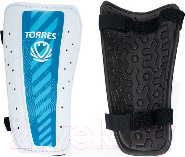 Изображение товара Щитки футбольные Torres Match FS2305 (M, белый/голубой)