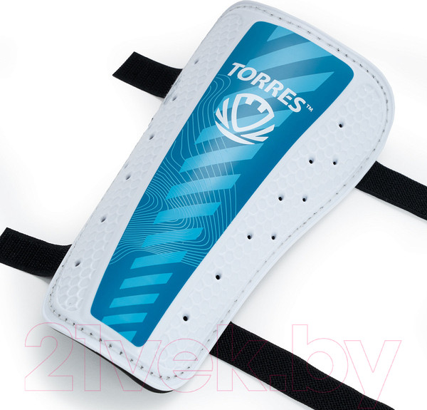 Изображение товара Щитки футбольные Torres Match FS2305 (L, белый/голубой)