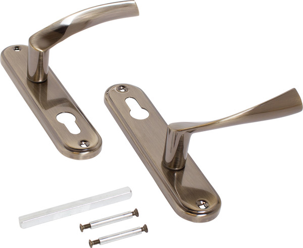 Изображение товара Ручка дверная Аллюр 103-1 70мм AB (старая бронза)