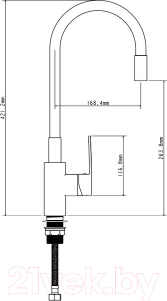 Изображение товара Смеситель Ekko E43151-8