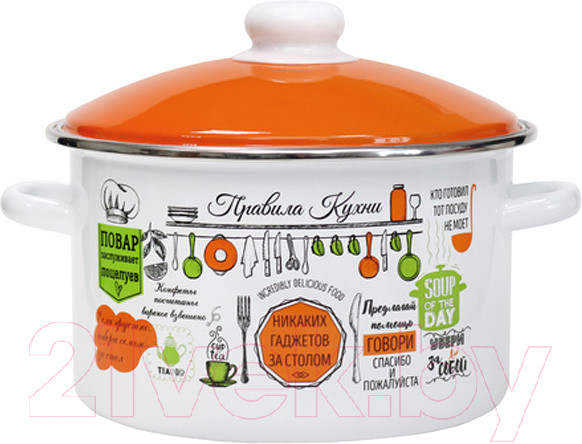Изображение товара Кастрюля Эмаль Правила кухни 01-Б1614/6
