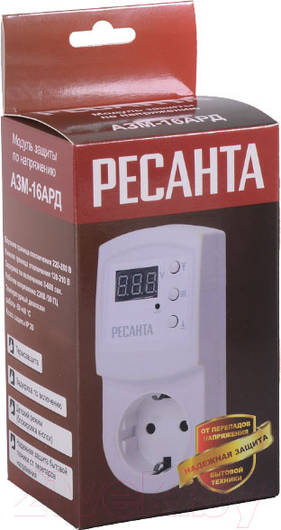 Изображение товара Реле напряжения Ресанта 16AРД (61/22/32)