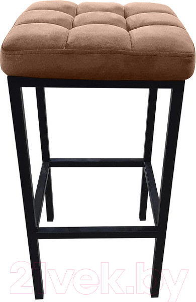Изображение товара Табурет барный Древпром Камелот ДП2-07 полубарный (черный матовый/катания латте)