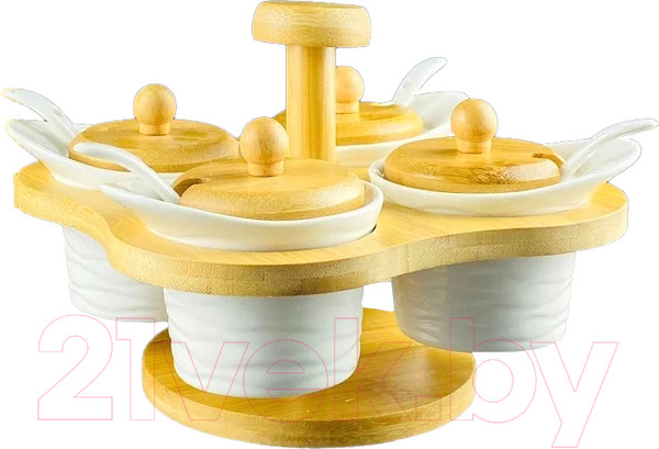 Изображение товара Набор для специй Lenardi Bamboo 140-088 (4шт)