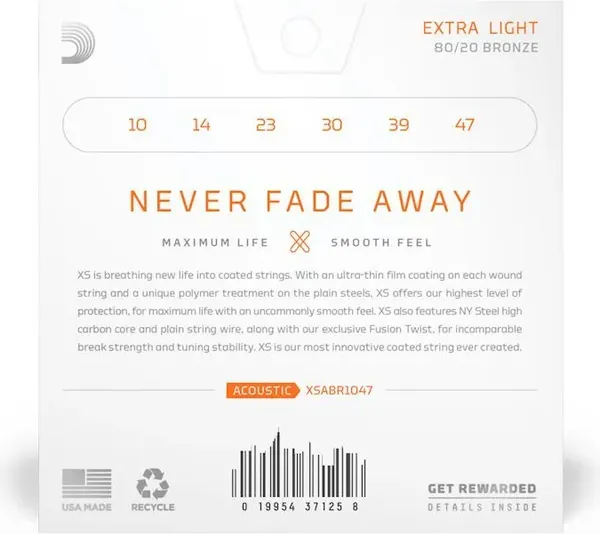Изображение товара Струна для акустической гитары D'Addario XSABR1047