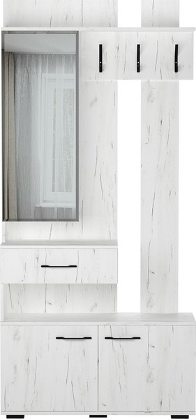 Изображение товара Секция в прихожую Памир МУ-1000 (крафт белый)