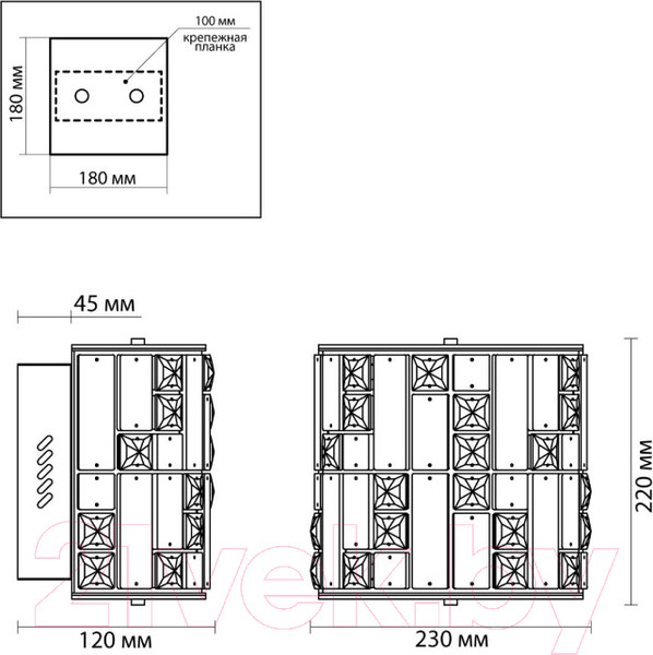Изображение товара Бра Odeon Light Crossa 5072/28WL