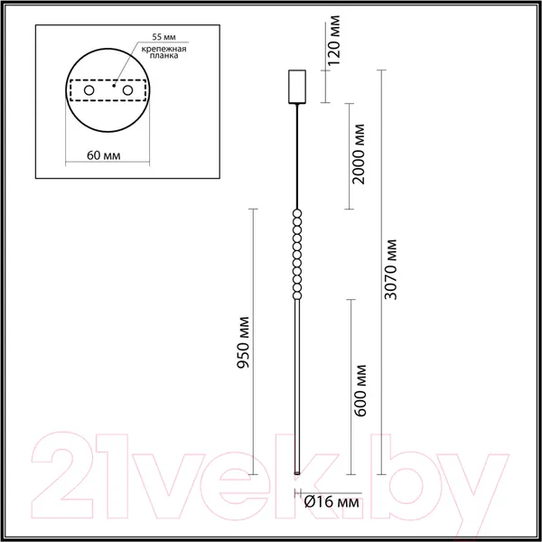 Изображение товара Потолочный светильник Odeon Light Monella 6639/12L