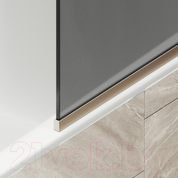 Изображение товара Стеклянная шторка для ванны MaybahGlass MGV-141-2у (графитовое матовое стекло/бронзовый)