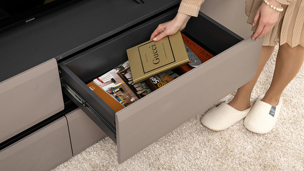 Изображение товара Тумба Mobi Сидней ТВ 13.63 (антрацит 0164/антрацит 0164/веллюто Капучино AG 707 ПВХ)