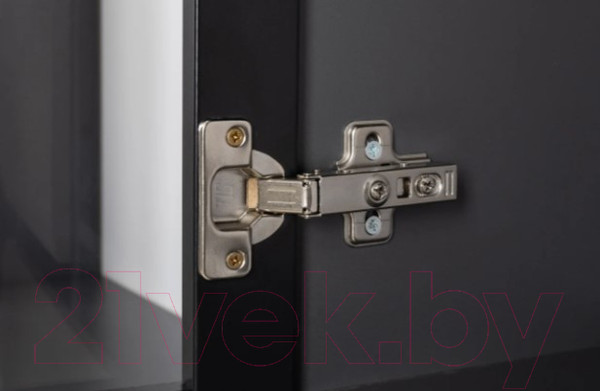 Изображение товара Шкаф-пенал с витриной Mobi Сидней 13.201 (антрацит 0164/антрацит 0164/веллюто Капучино AG 707 ПВХ)