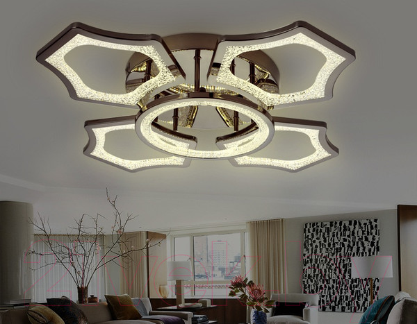 Изображение товара Люстра Ambrella Acrylica FA576/4+1 DCH (черный хром)