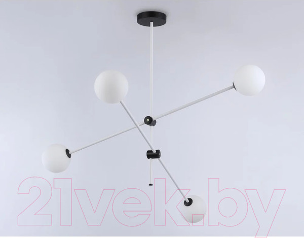 Изображение товара Люстра Ambrella Traditional TR2505/4 WH/BK (белый/черный)