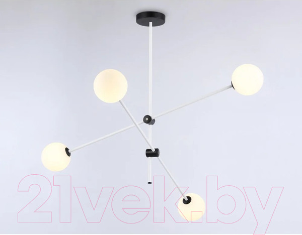Изображение товара Люстра Ambrella Traditional TR2505/4 WH/BK (белый/черный)