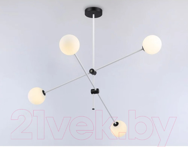 Изображение товара Люстра Ambrella Traditional TR2505/4 WH/BK (белый/черный)
