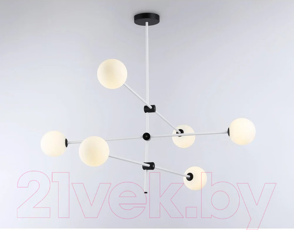 Изображение товара Люстра Ambrella Traditional TR2512/6 WH/BK (белый/черный)