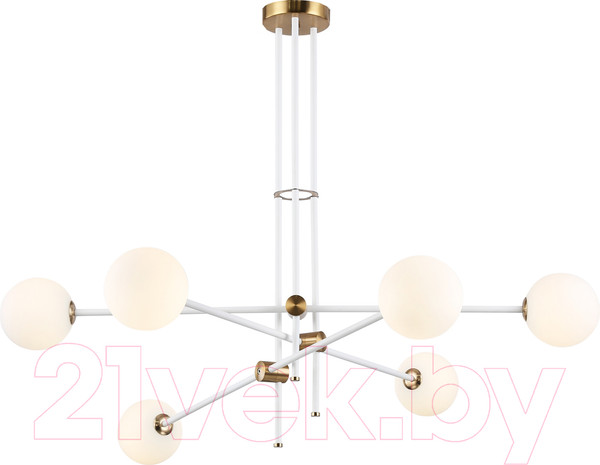 Изображение товара Люстра Ambrella Traditional TR2521/6 WH/BS (белый/латунь)