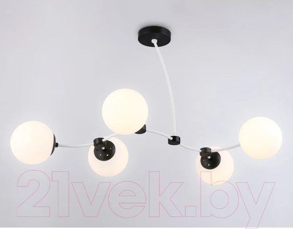 Изображение товара Люстра Ambrella Traditional TR2546/5 WH/BK (белый/черный)
