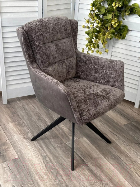 Изображение товара Стул M-City Garland / 621M05603 (haga-16 серый ткань/gino-457 серый ткань/черный)