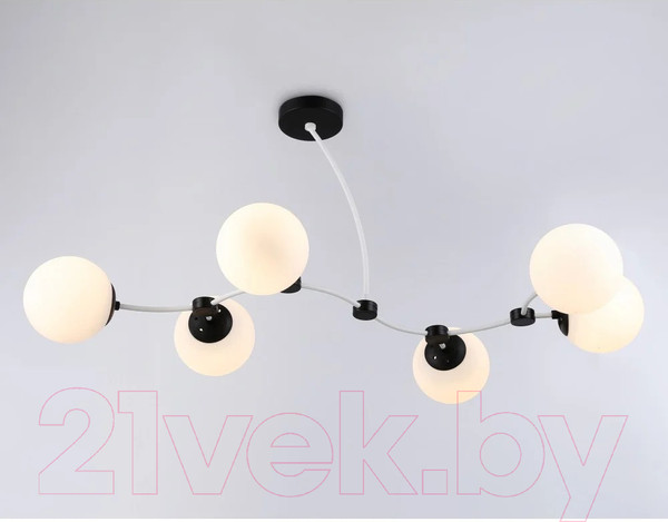 Изображение товара Люстра Ambrella Traditional TR2552/6 WH/BK (белый/черный)