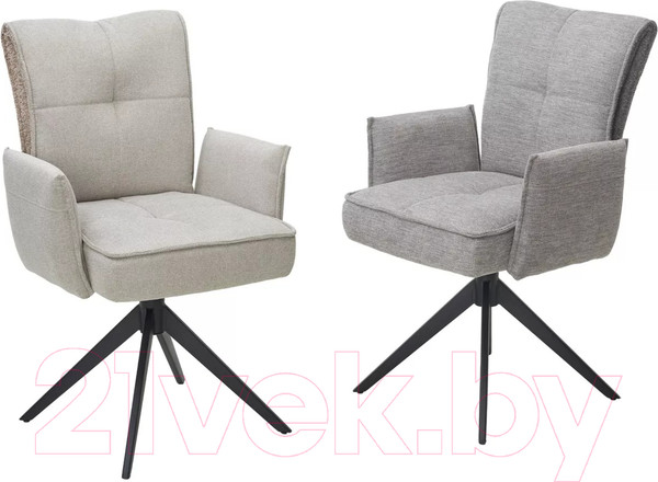 Изображение товара Стул M-City Ponce / 621M05621 (brego-07 серый ткань/XD841-16 серый букле/черный)