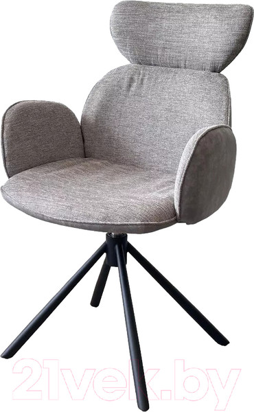 Изображение товара Стул M-City Vardy / 621M05630 (brego-07 серый ткань/7525-180 серый велюр/черный)