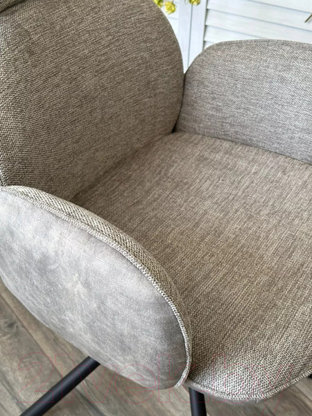 Изображение товара Стул M-City Vardy / 621M05630 (brego-07 серый ткань/7525-180 серый велюр/черный)