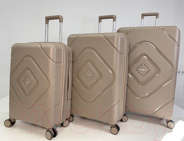 Изображение товара Чемодан на колесах Mironpan 23104 (S, светло-серый)