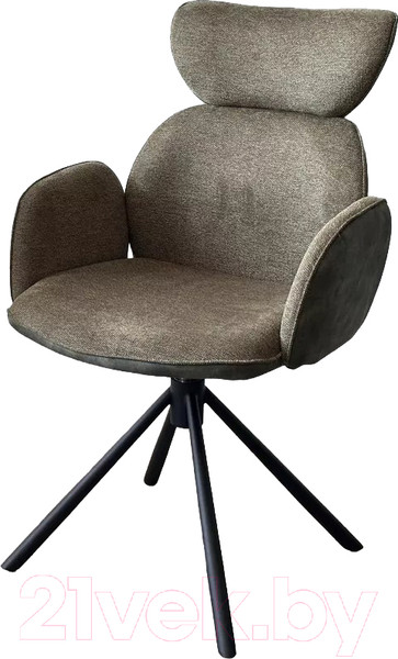 Изображение товара Стул M-City Vardy / 621M05629 (brego-77 зеленый ткань/7525-156 зеленый велюр/черный)