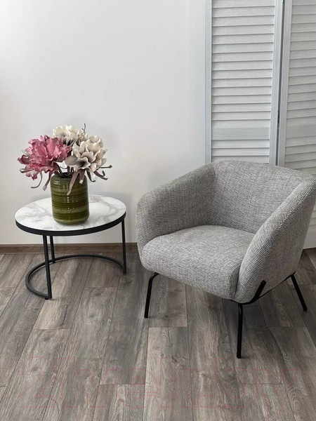 Изображение товара Кресло мягкое M-City Harper / 629M05440 (modica-314 серый ткань/черный)