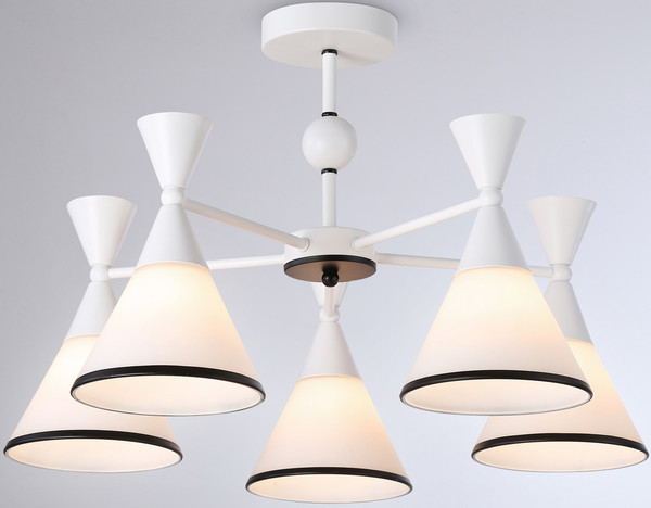 Изображение товара Люстра Ambrella Traditional TR3165/5 WH/BK (белый/черный)