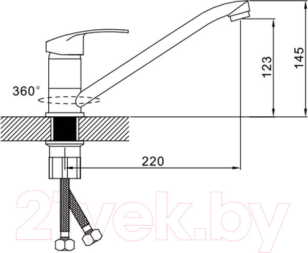 Изображение товара Смеситель Эверест B49-024