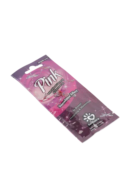 Изображение товара Крем для загара SolBianca Pink Зародышей пшеницы, кокоса и эффектом мерцания (15мл)