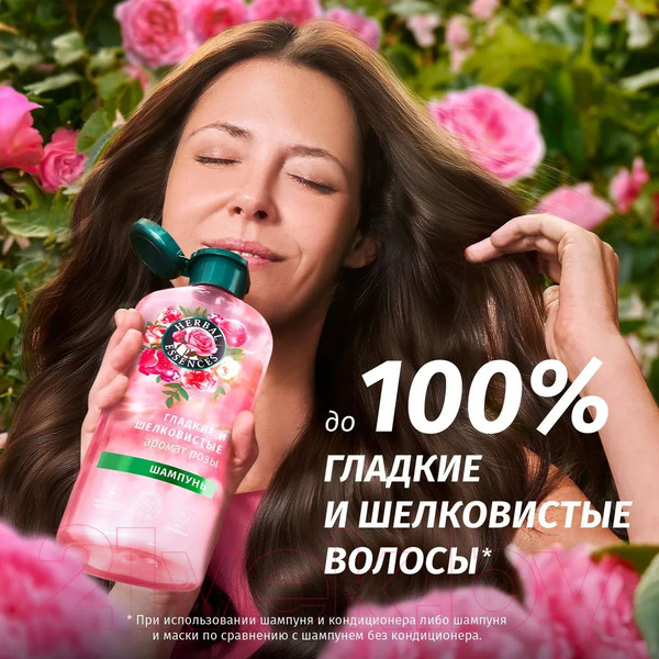 Изображение товара Шампунь для волос Herbal Essences Аромат розы (350мл)