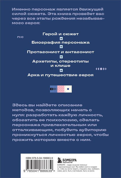 Изображение товара Книга Бомбора Создание персонажей фильмов и сериалов, мягкая обложка (Котте Оливье)