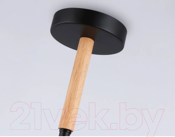 Изображение товара Люстра Ambrella Traditional TR80488/6 BK/LW (черный/светлое дерево)