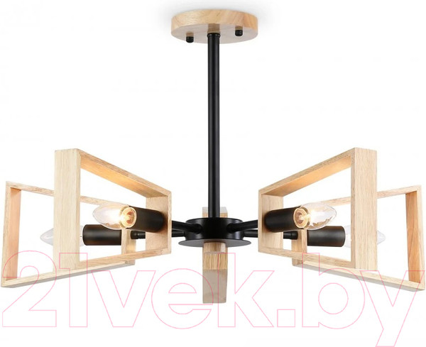 Изображение товара Люстра Ambrella Traditional TR80495/5 BK/LW (черный/светлое дерево)