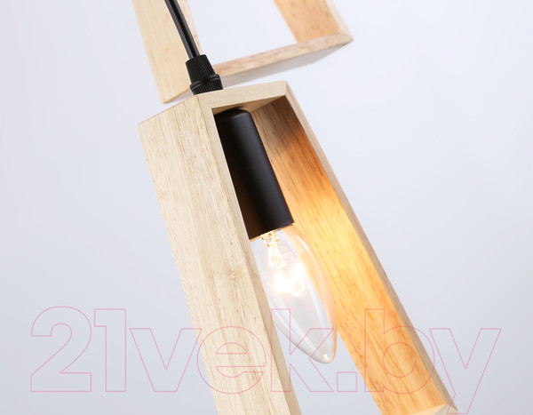 Изображение товара Люстра Ambrella Traditional TR80499/3 BK/LW (черный/светлое дерево)